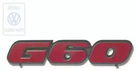 Vag Golf Country Golf Mk2 Inscription Satinschwarz Tornadorot Originalus 191853679NQN5