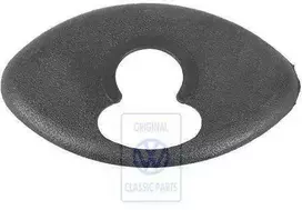 VAG Rosette Satin Juodas Derby Mk2 Golf Mk1 Polo 2F Originalus 31387746501C
