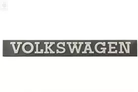 VAG Derby Mk1 Golf Mk1 Jetta Mk1 Polo Mk1 Scirocco Mk1 Inscription Juodas Satinas Chromas Originalus 171853685AFQ8