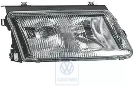Vag Dvigubas Halogeninis Šviesos Šviestuvas Passat B5 1997 2000 Originalus 3B0941018R