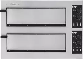 Elektrinė krosnelė Prismafood 2 kamerų picos orkaitė 2 picoms. 45 cm BASIC 2/50 VETRO 6000 W