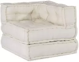 Modulinė sofa, kreminės spalvos, 70x70x54 cm, audinys