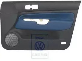 Vag Golf Mk4 1998 2002 Durų Aplankas Odinis Juodas Mėlynas Originalus 1J4867012ELHSE