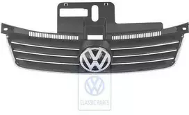 Vag Polo 9N 2002 2005 Radiator Grilis Su Chromo Apdaila Originalus 6Q0853651D3FZ