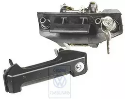 Vag T4 T4 Syncro Dešinės Užpakalinės Slidinčios Durų Slenkantis Raktas Originalus 701898081B