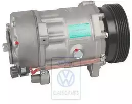 VAG Šaldytuvo kompresorius su spynu Golf Mk3 Caddy Mk2 Originalus 1H0820803DX