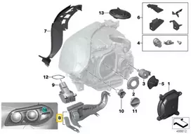 BMW F10 F11 Vairo Gairės Rėra Su Spyruokle Kairė Originalus 63117349295