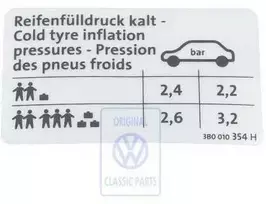 Vag Transporto Priekabos Sprendimas Padangos Slenksčio Ženklu Originalus 3B0010354H