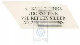 Vag Dekoratyvinė Plokštė Reflexsilber T4 T4 Syncro 1996 2004 Originalus 7D0854423BV7B