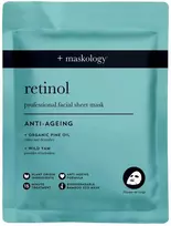 maskology RETINOL Professional Sheet Mask lakštinė veido kaukė su retinoliu, 22 ml