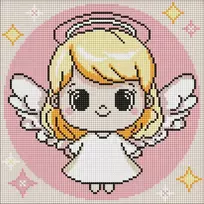 Ideyka Deimantinė mozaika vaikams - Šventasis angelas 30x30cm