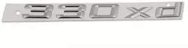 Originalus BMW E46 bagažinės dangčio chromuotas 330xd emblemos ženklelis OEM 51147032917