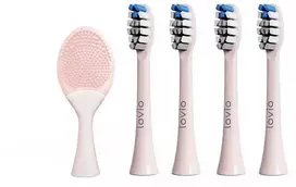 Lovio „SonicProtect PRO Sonic“ dantų šepetėlio galvutės, vidutinio kietumo, rausvos, LVTB124PK-HM, 5 vnt.