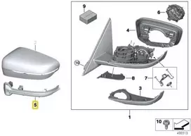 BMW G20 Kairysis Ženklas Šoninės Aikštės Originalus 63137498159