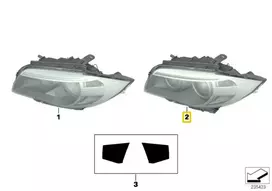 BMW E88 E82 Dešinės Pusės Bi Xenon Žibintas Originalus 63137273832