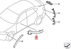 BMW X2 F39 Z4 G29 Dešinės Šoninės Rodiklio Priedas Originalus 63137461786