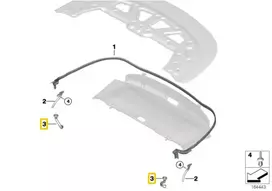 Bmw 2 F23 Kairysis Vandens Išvedimo Šlaunelis Originalus 51177300961