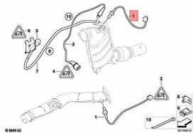 Bmw Sensorius Temperatūra E87 E90 E91 E60 E61 E65 E66 X5 Originalus 13627809152