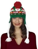 Fiesta Žalia kalėdinė kepurė su kasytėmis