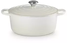 Le Creuset Cast iron puodas round Ø34cm / 12L cream color