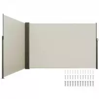 Vevor Ištraukiama šoninė stogelis, 200x600 cm, smėlio spalvos