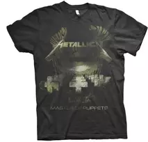 Rock Metallica Master Of Puppets Distressed Marškinėliai, Dydis: XXL