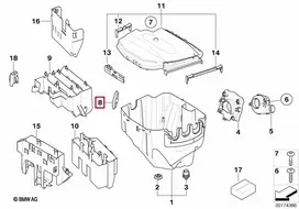 Bmw Grommetas E81 E87 E90 E91 E92 E93 X1 Originalus 12907528949