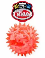 PET NOVA žaislas spygliuotas guminis kamuolys 7.5cm (plūduriuoja)