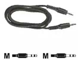 Coferro Cables Garso mini lizdo kabelis 20,0 m, mini lizdas kištukas/kištukas, juodas.