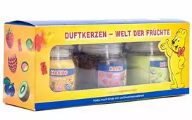 Haribo Duftkerzen Haribo žvakių rinkinys - Berry Mix, Coconut Lime, Tropical Fun - 3 x 85 g