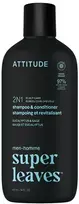 Attitude Vyriškas raminamasis šampūnas ir kondicionierius 2in1 Super Leaves eukaliptas ir šalavijas (šampūnas ir kondicionierius) 415 ml
