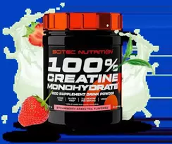 Scitec 100% Creatine Monohydrate 300g. (su skoniu) (Watermelon skonis )