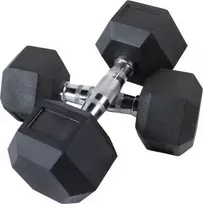 Šešiakampiai hanteliai inSPORTline Hexclusive 10 kg