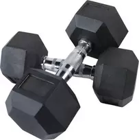 Šešiakampiai hanteliai inSPORTline Hexclusive 30 kg