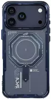 Dėklas Skinarma Magma do iPhone 17 Pro Magnetic Charging mėlyna