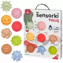 AM Tullo Sensoriniai kamuoliukai be skylučių TULLO pasteliniai, 8 vnt.