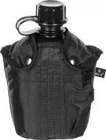 Plastikinė gertuvė su dėklu MFH, juoda, 1l