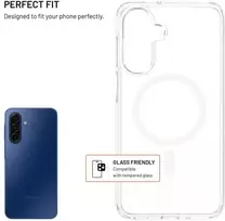 Dėklas Tylny pokrowiec FIXED MagPure su obsługą MagSafe pro Samsung Galaxy A17 4G/5G permatomas