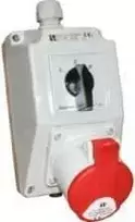 Spamel montavimo rinkinys su lizdu 32A 5P L-0-P red (ZI02R461)