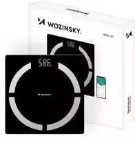 Virtuvinės svarstyklės Wozinsky WIWL-30 išmaniosios vonios svarstyklės su „Bluetooth“ – Juodas