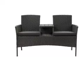 Lauko suolas Domoletti Hugo 53000010189, juodas, 138 cm x 61 cm x 86 cm
