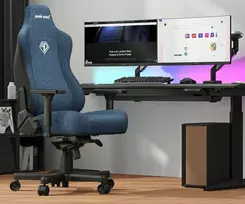 AndaSeat Kaiser 3E XL šviesiai mėlyna audinio žaidimų kėdė