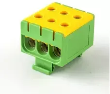 Pawbol E.4143/Ż-Z LZT gnybtų juosta geltonai žaliame korpuse Cu: 2,5-50 mm², Al: 6-50 mm² E.4143/Ż-Z
