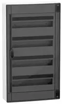 Schneider LVSXR418 PrismaSeT XS 4x18 PSXS-4-18-NT-P skirstomasis skydas, montuojamas paviršiuje, skaidrios durys, IP40 IK09 LVSXR418