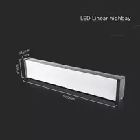 V-tac Pramoninis LED šviestuvas 200 W „HighBay“ 17600 lm 6500 K IK05 IP65 juodas 23830