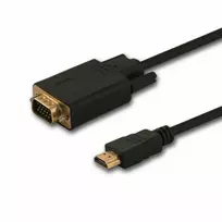 SAVIO KABELIS/ADAPTER HDMI (M) - VGA (M) 1,8M CL-197