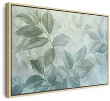 Artgeist Paveikslas - Large Leaves in Shades of Žalias-Mint: Botanical Motif