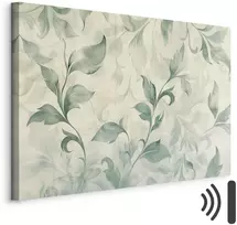 Artgeist Paveikslas - Watercolor Botanical Motif Delicate Žalias-rusvai gelsvas Leaves