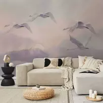 Artgeist Fototapetas - Flying Swans