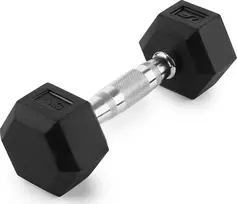 HEX guminis ketaus hantelis, 2,5kg - UpForm